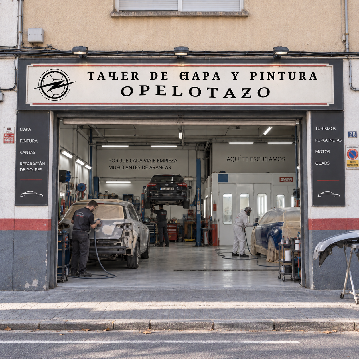 Taller de chapa y pintura Opelotazo